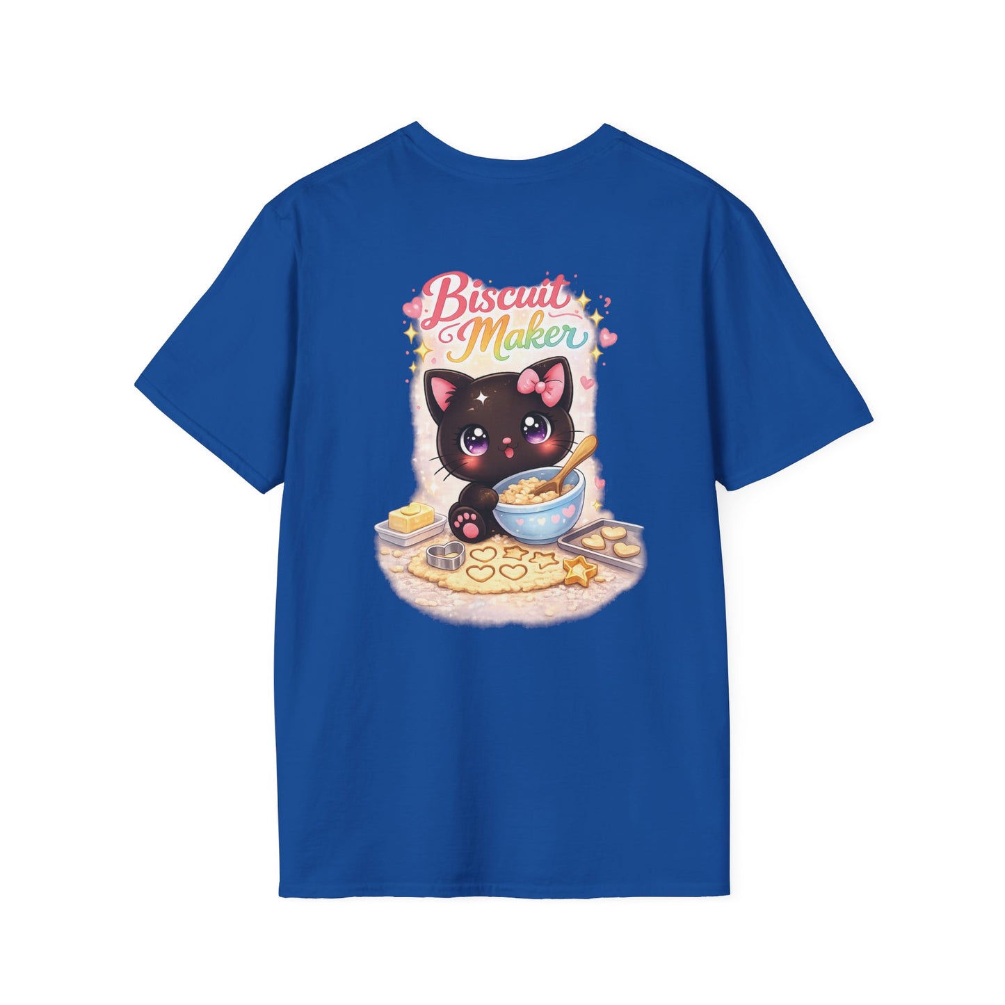 Biscuit Maker Cat T-Shirt — Cute Black Kitten Baking Graphic Tee
