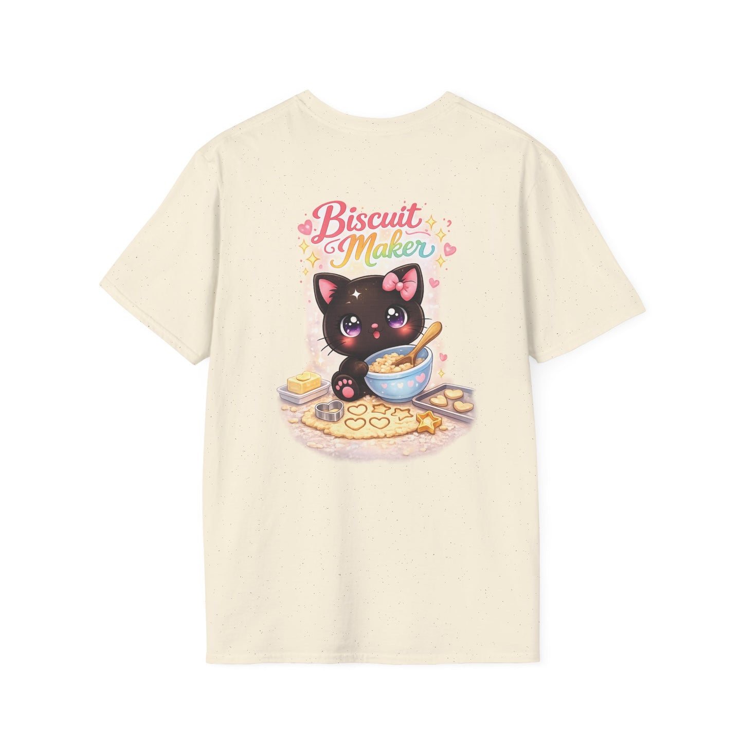 Biscuit Maker Cat T-Shirt — Cute Black Kitten Baking Graphic Tee