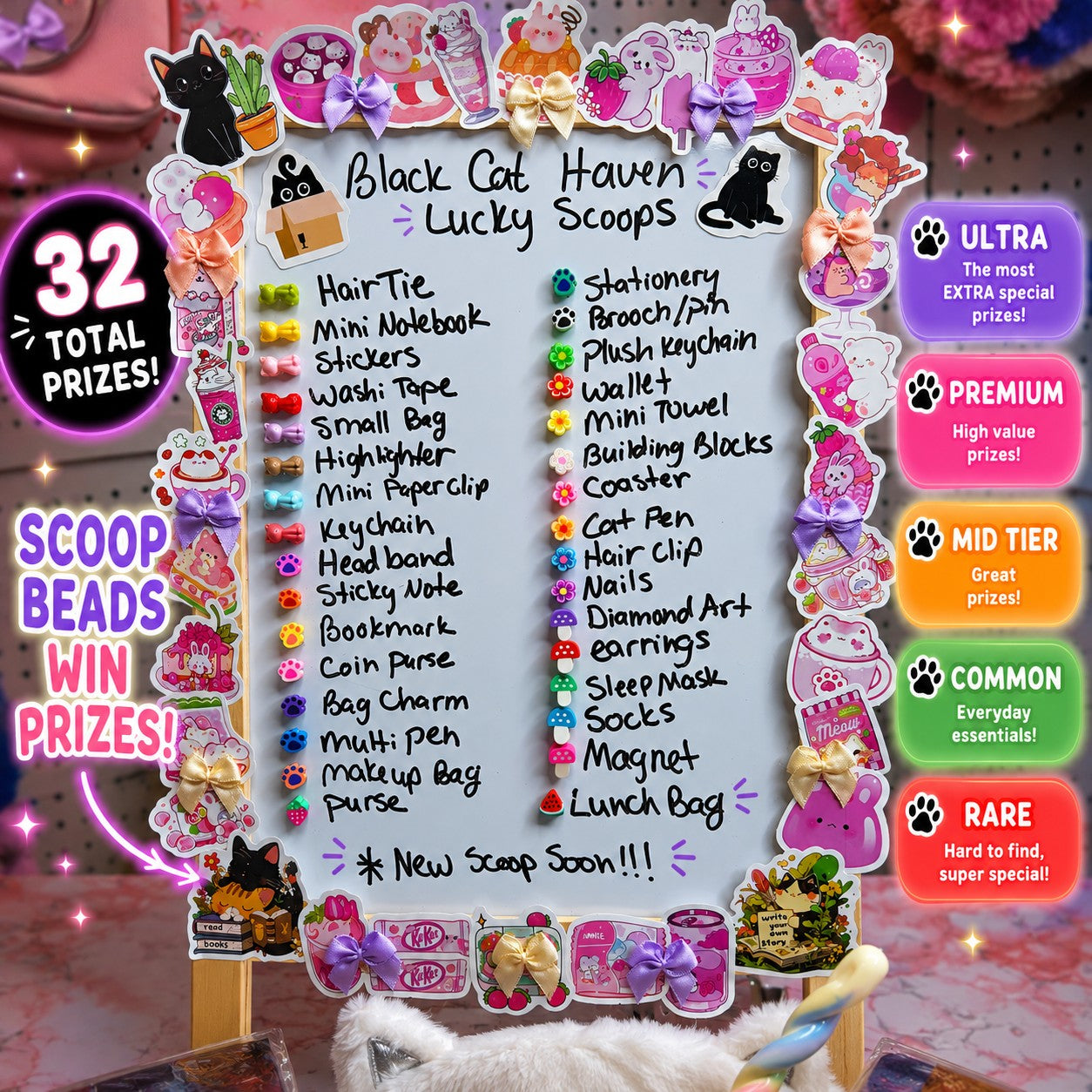 🐈‍⬛ Black Cat Haven Lucky Scoop | 32 Prizes • 5 Tiers of Surprises ✨